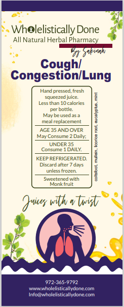 Cough/Congestion/Lung Juice – Wholelistically Done