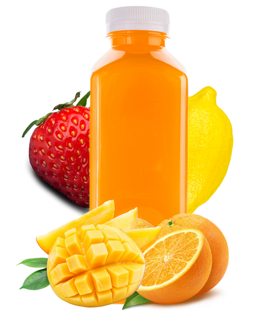 Mango Orange Strawberry Lemonade Hand-Pressed Juice