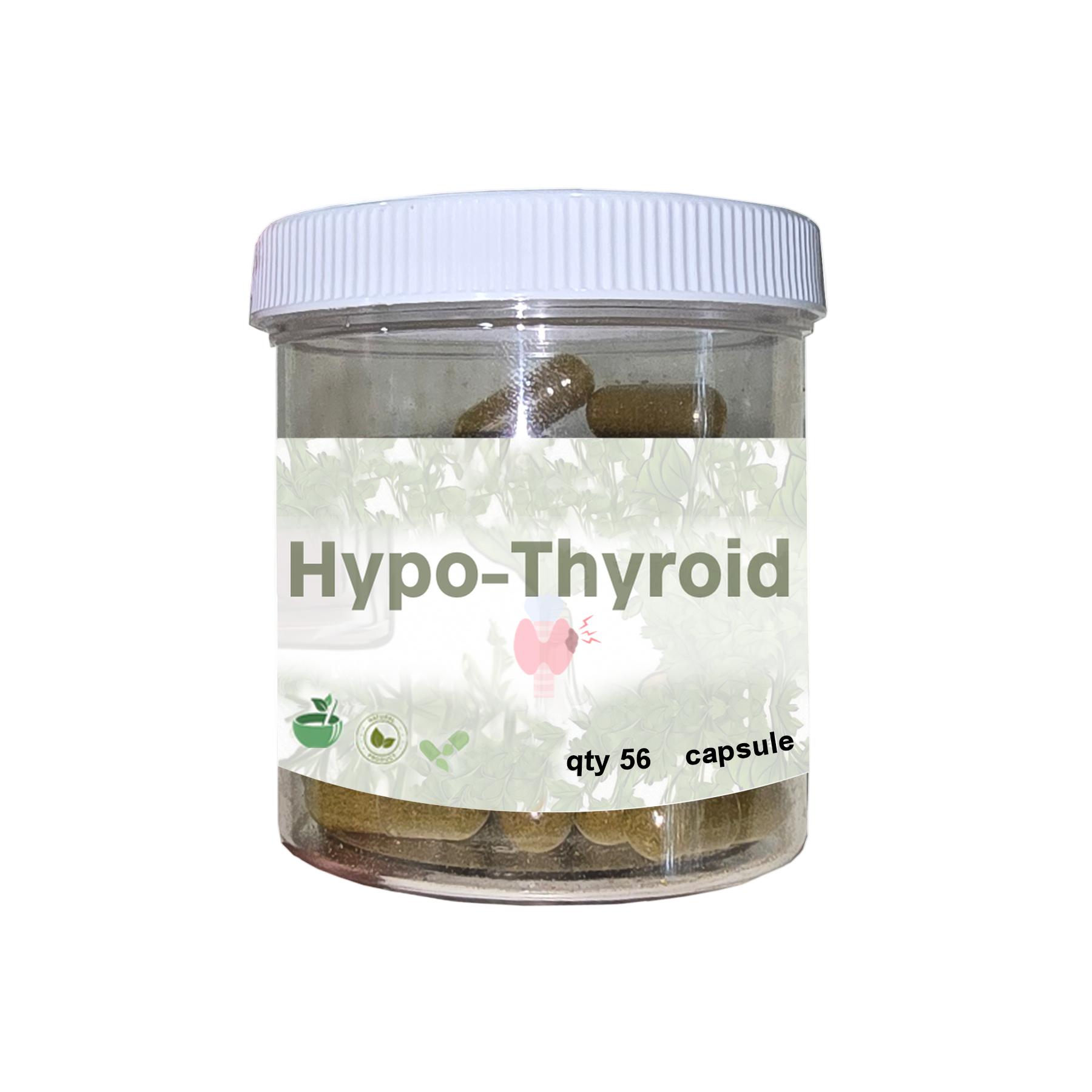 Jar of 'Hypo-Thyroid' capsules